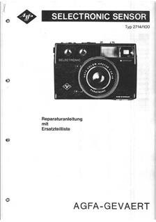 Agfa Microflex Sensor manual. Camera Instructions.